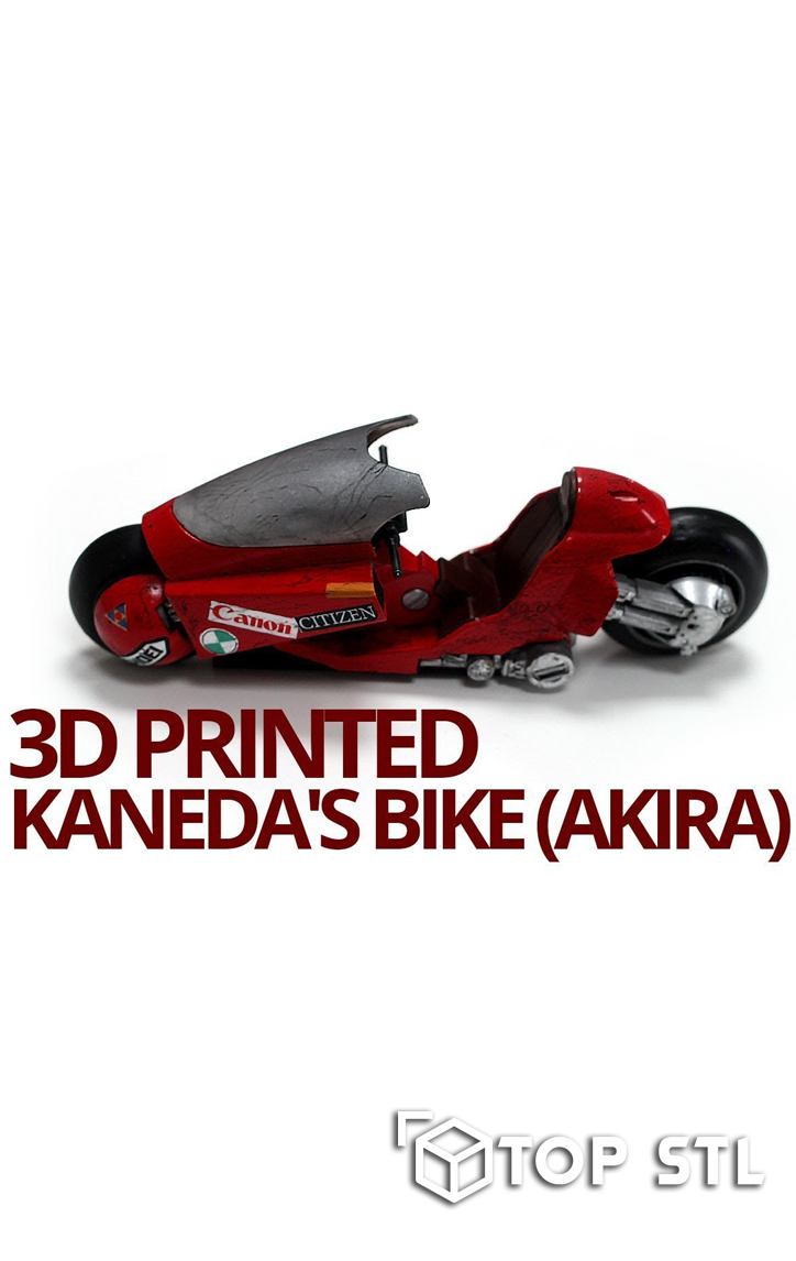 AKIRA Kanedas Bike High-Detail STL 3D Model