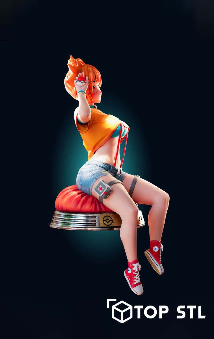 Adult Misty Sexy Pokemon | STL Model for Resin & FDM - Image 2