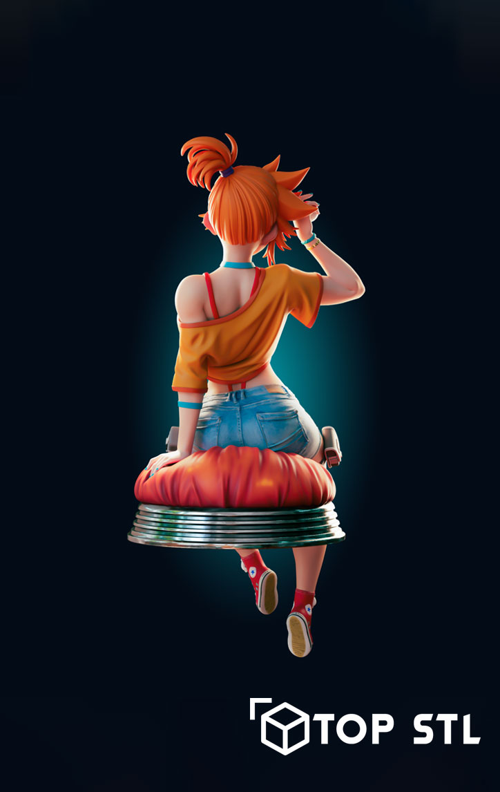 Adult Misty Sexy Pokemon | STL Model for Resin & FDM - Image 3