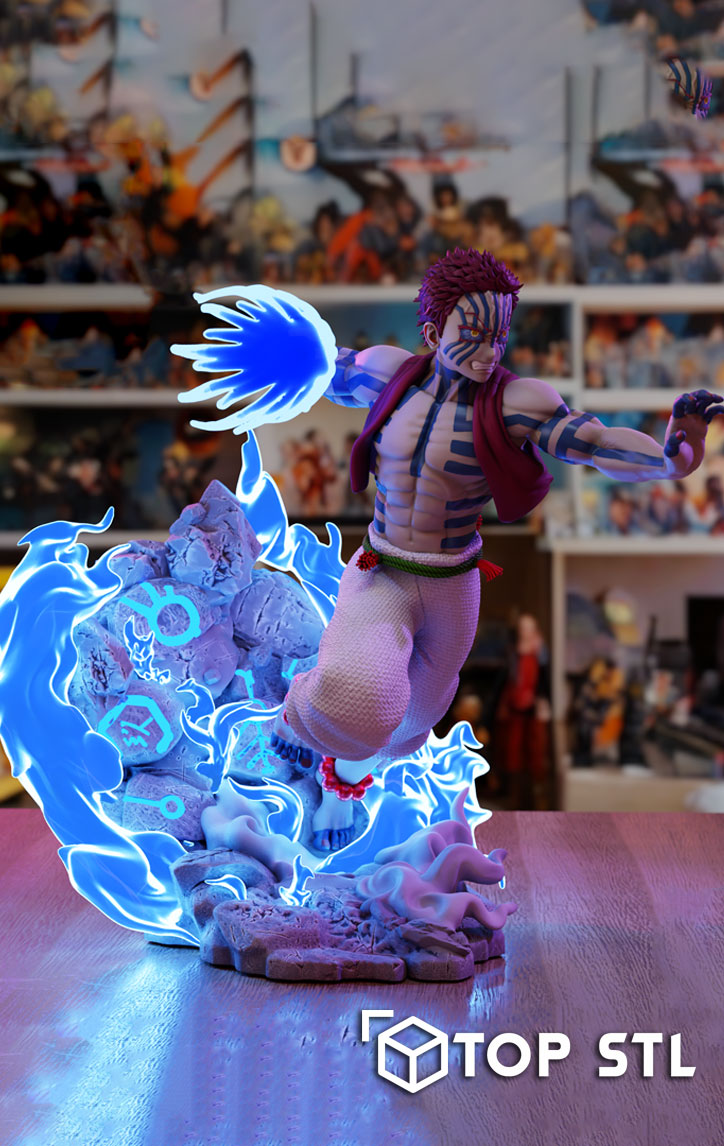 Akaza from Demon Slayer – 3D Print STL Model - Image 2