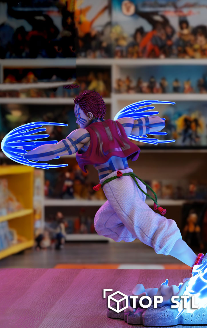 Akaza from Demon Slayer – 3D Print STL Model - Image 3