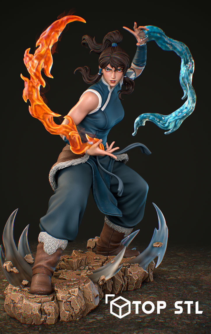 Carlos Eduardo Korra The Legend of Korra – STL Model for Resin & FDM