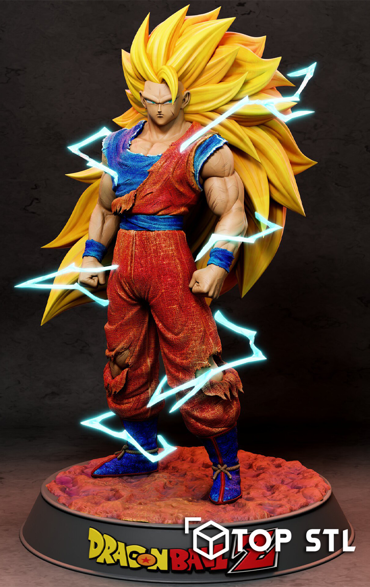 Goku Dragon Ball – High-Detail STL 3D Model