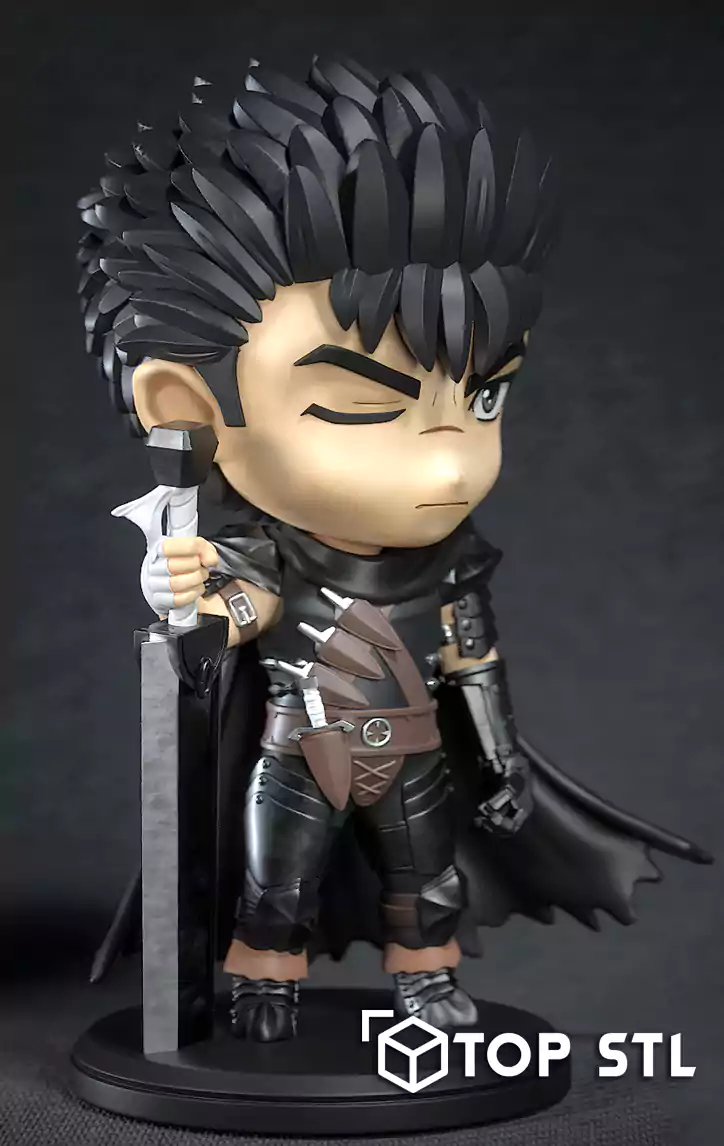 Guts Chibi (Berserk) 3D Print STL Model - Image 2