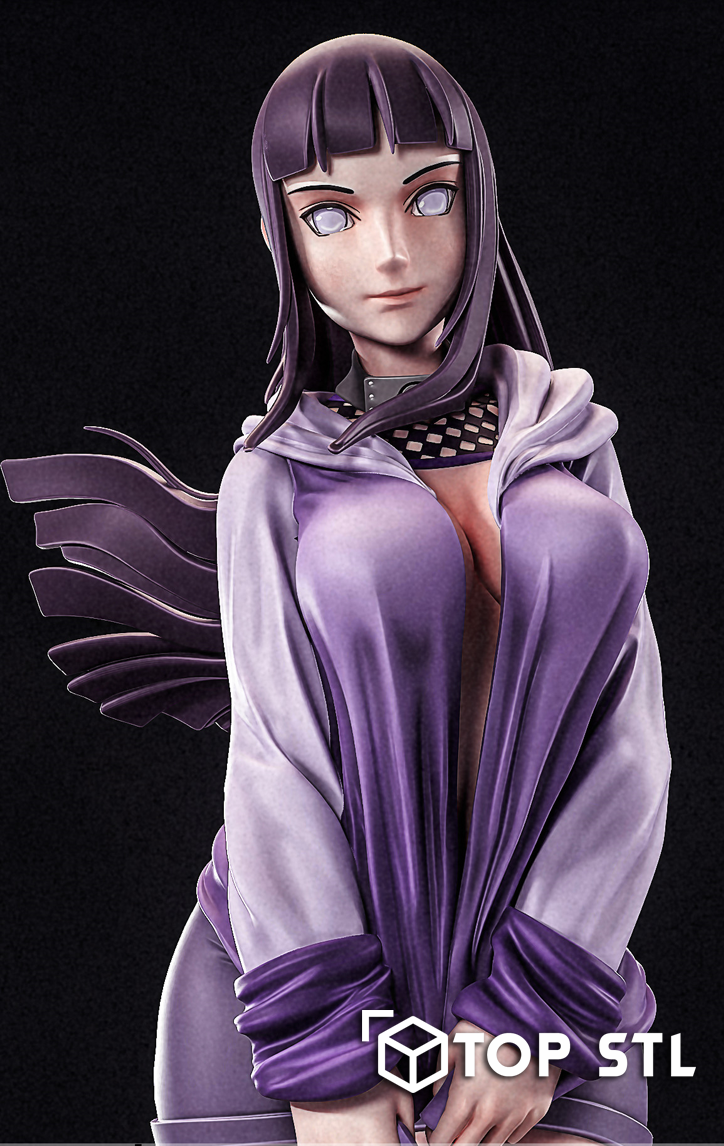 Hinata Hyuga STL 3D Print File - Image 3
