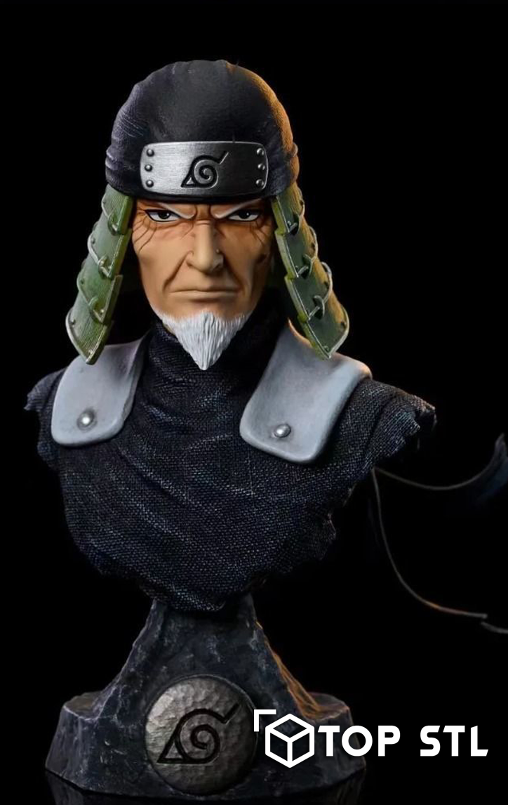 Hiruzen Sarutobi Bust Naruto 3D Printable Figure (STL)