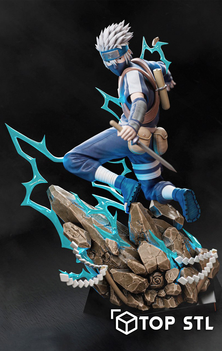 Kakashi Diorama Naruto – STL Model for Resin & FDM