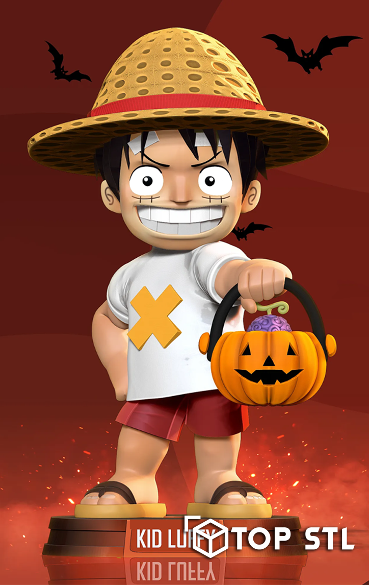 Kid Luffy Halloween – STL 3D Print File