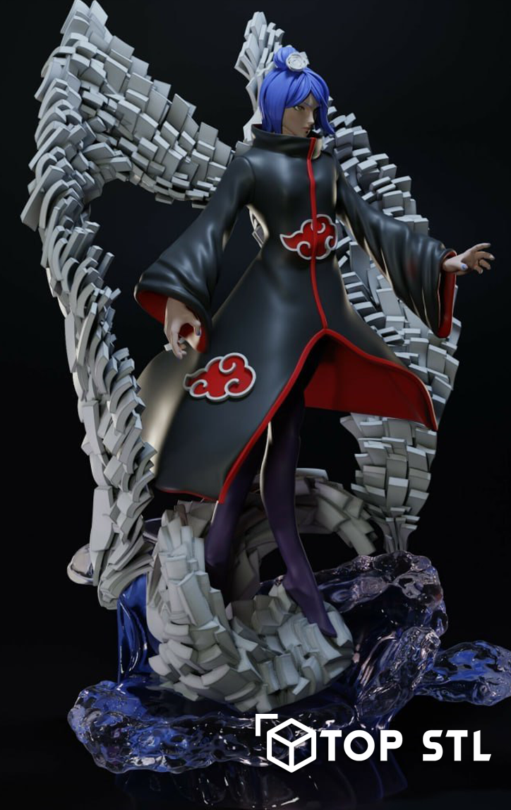 Konan Naruto STL Model for Resin & FDM - Image 2