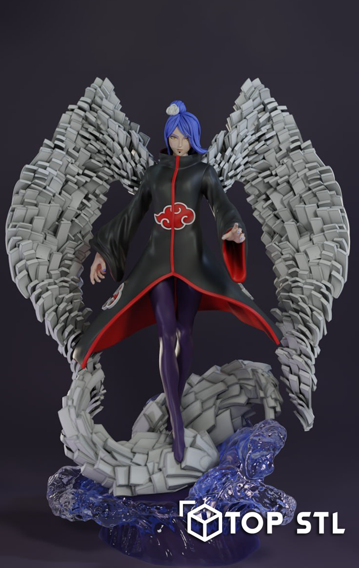 Konan Naruto STL Model for Resin & FDM