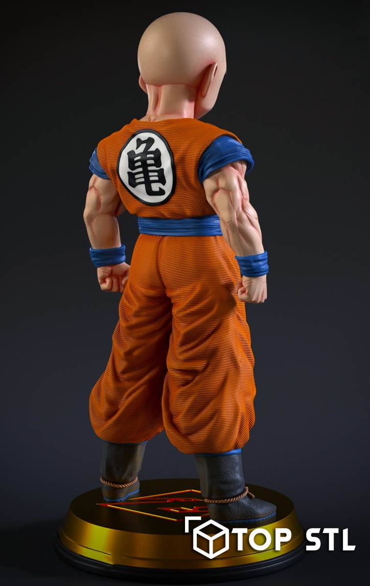 Krillin 1 6 Scale – STL File for 3D Printing - Image 4