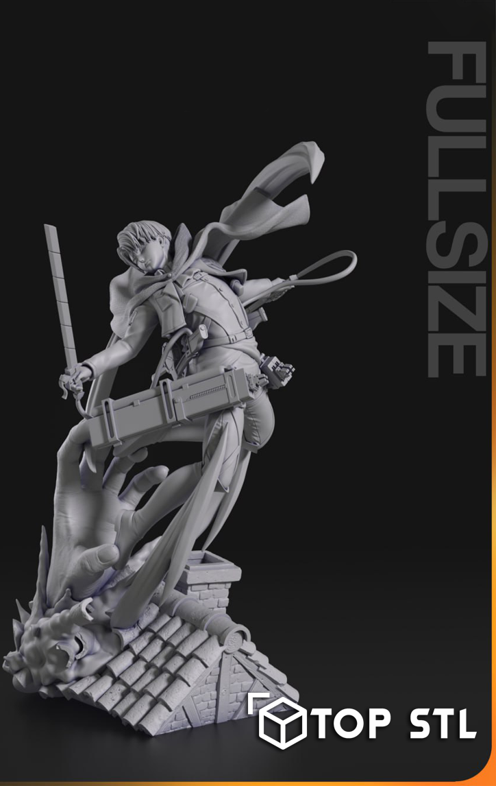 Levi Ackerman Attack on Titan STL Model for Resin & FDM - Image 2