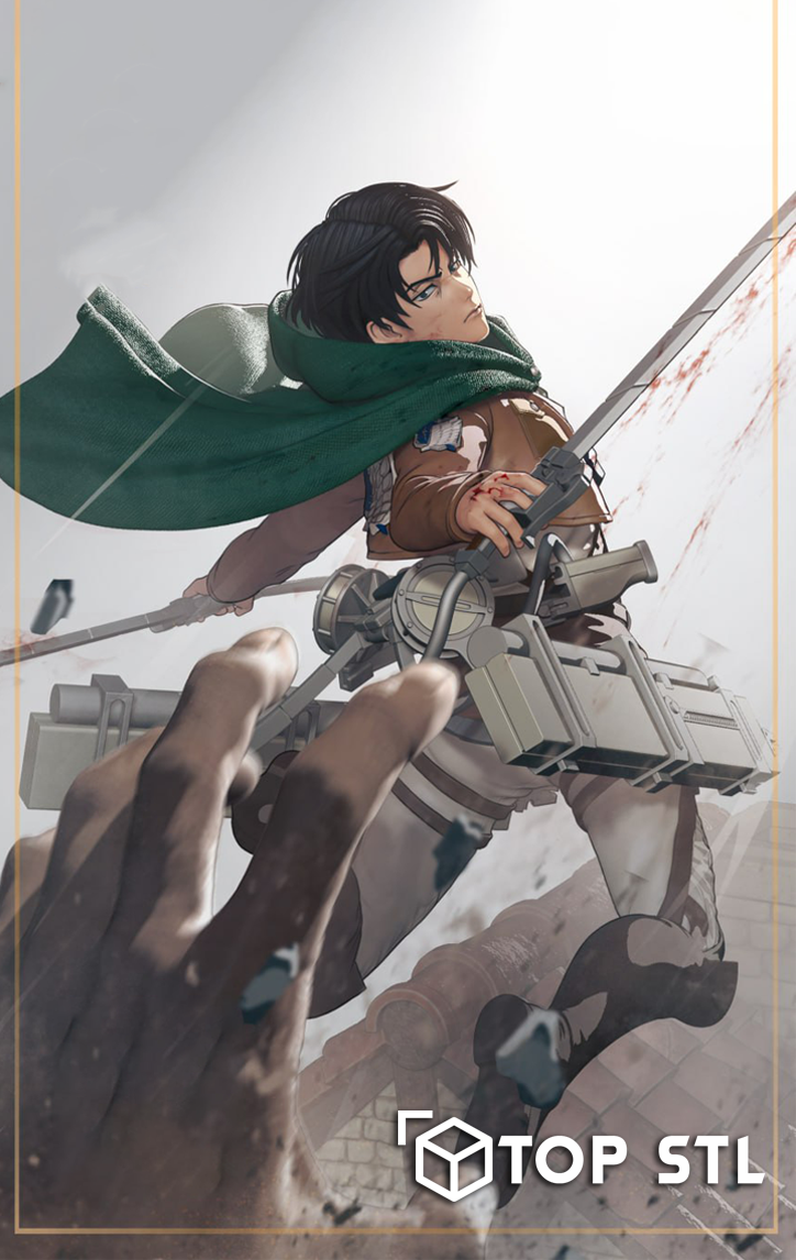 Levi Ackerman Attack on Titan STL Model for Resin & FDM