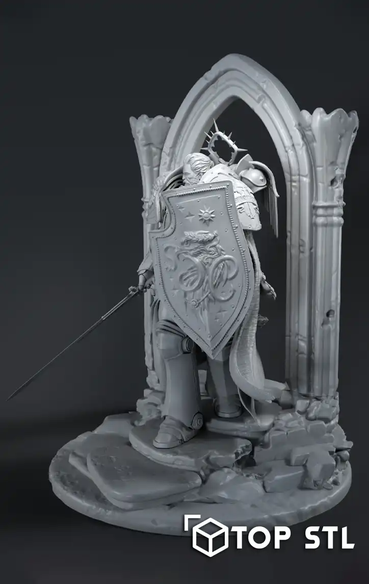 Warhammer 40k Lion El Johnson Files Dragon Ball STL Model for Resin & FDM - Image 5