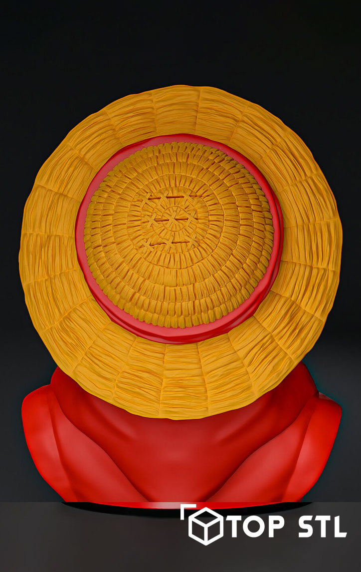 Luffy Bust – 3D Print STL Model - Image 3