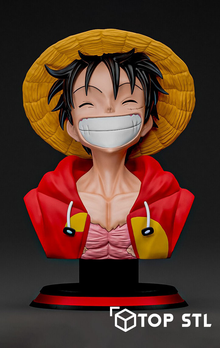 Luffy Bust – 3D Print STL Model
