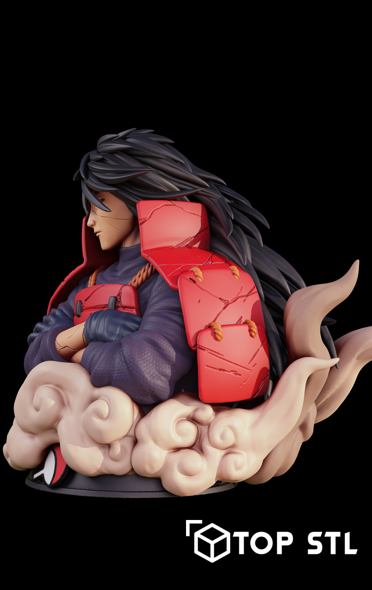 Madara Uchiha Bust (Naruto) High-Detail STL 3D Model - Image 2