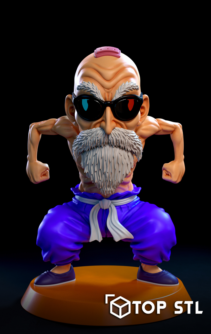 Dragon Ball Master Roshi | Resin 3D Printable STL - Image 4