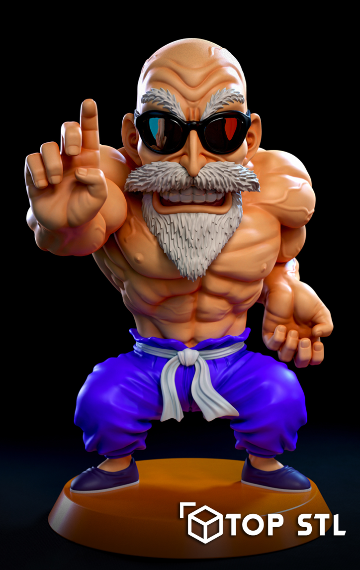Dragon Ball Master Roshi | Resin 3D Printable STL