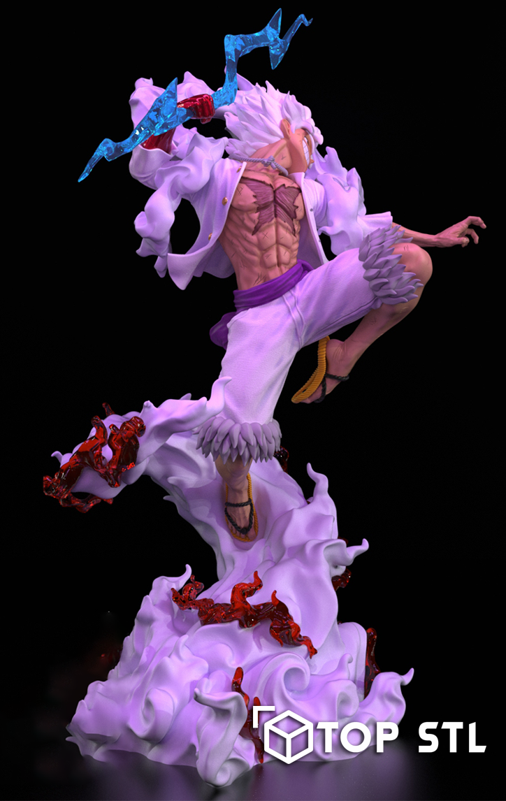 Nika Luffy Gear 5 STL Model for Resin & FDM - Image 2