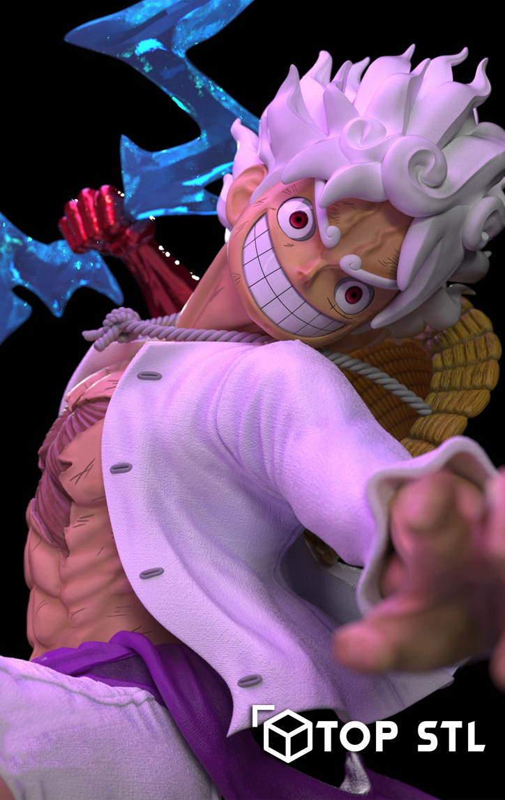 Nika Luffy Gear 5 STL Model for Resin & FDM - Image 3