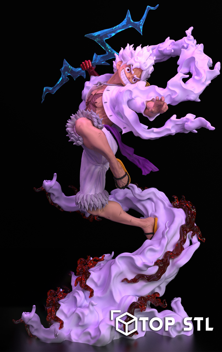 Nika Luffy Gear 5 STL Model for Resin & FDM