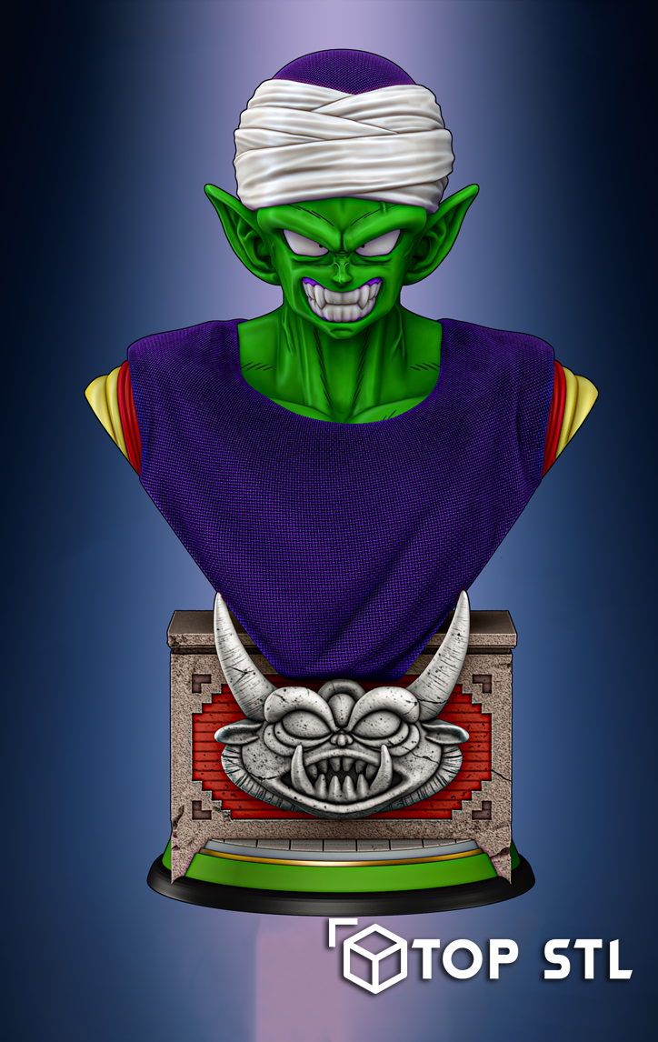 Piccolo Bust 3D Printable Figure (STL) - Image 2