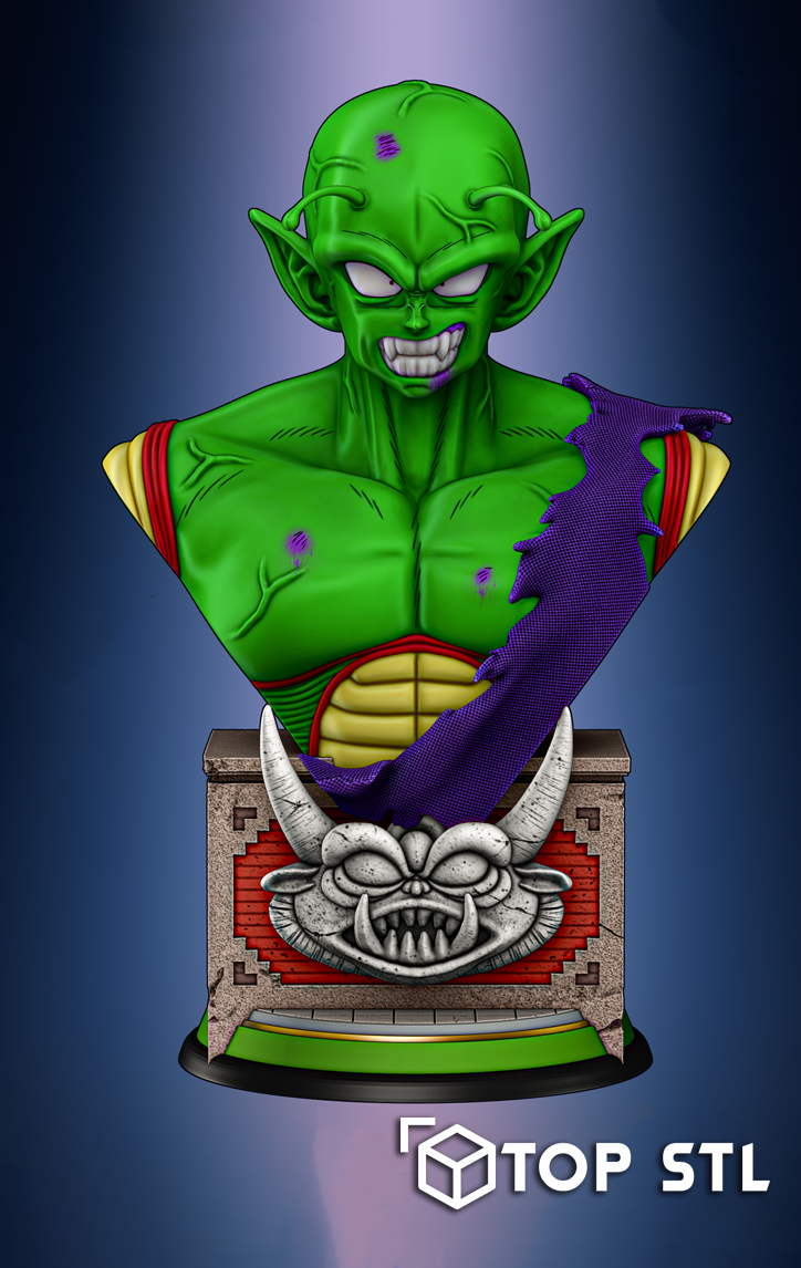 Piccolo Bust 3D Printable Figure (STL) - Image 3