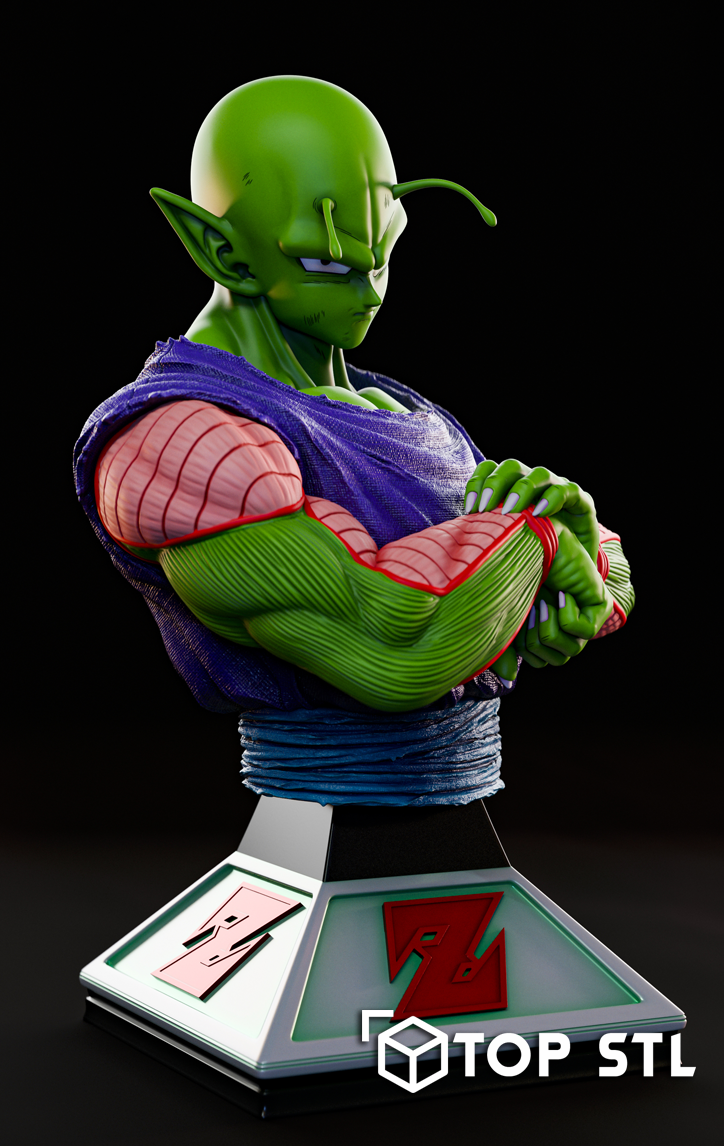 Piccolo Bust High-Detail STL 3D Model - Image 2