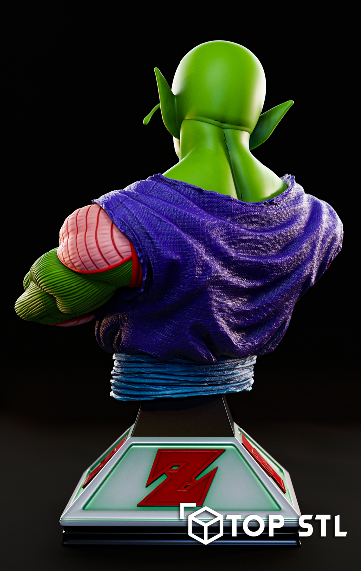 Piccolo Bust High-Detail STL 3D Model - Image 4