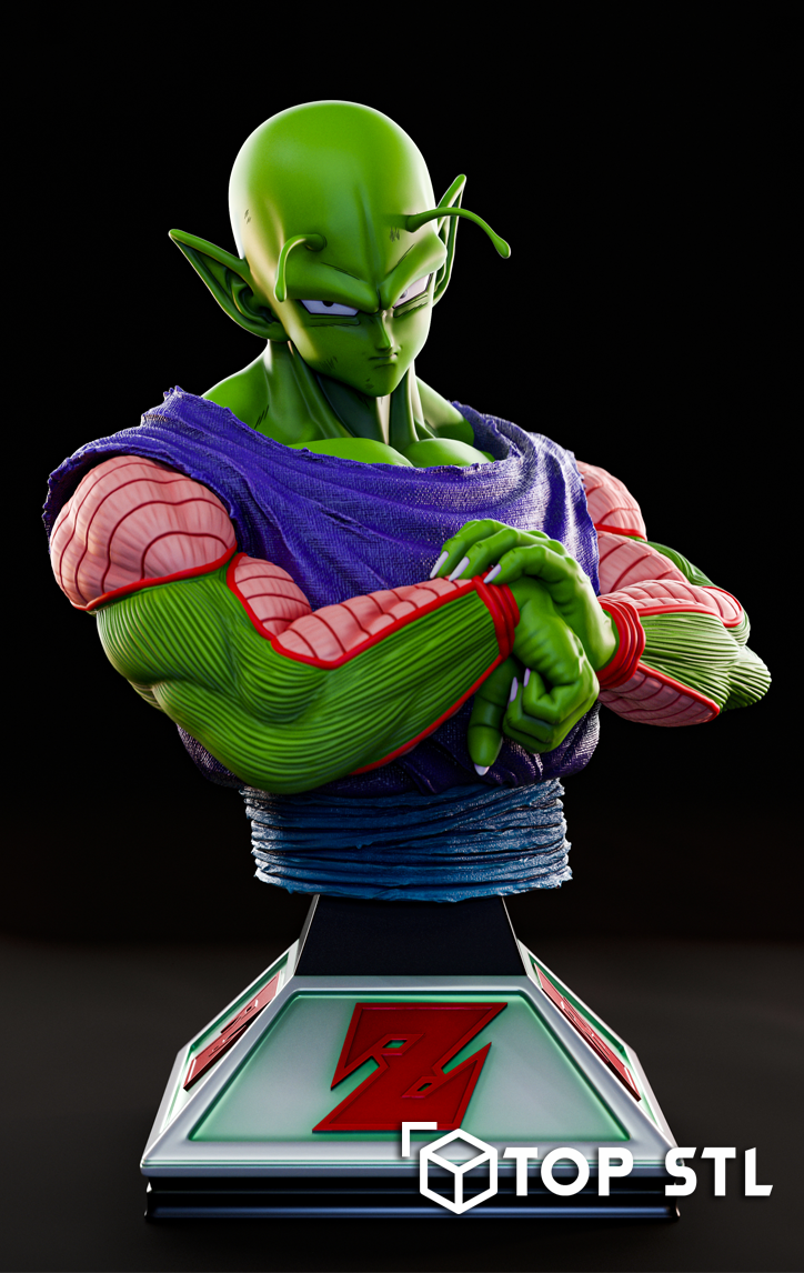 Piccolo Bust High-Detail STL 3D Model