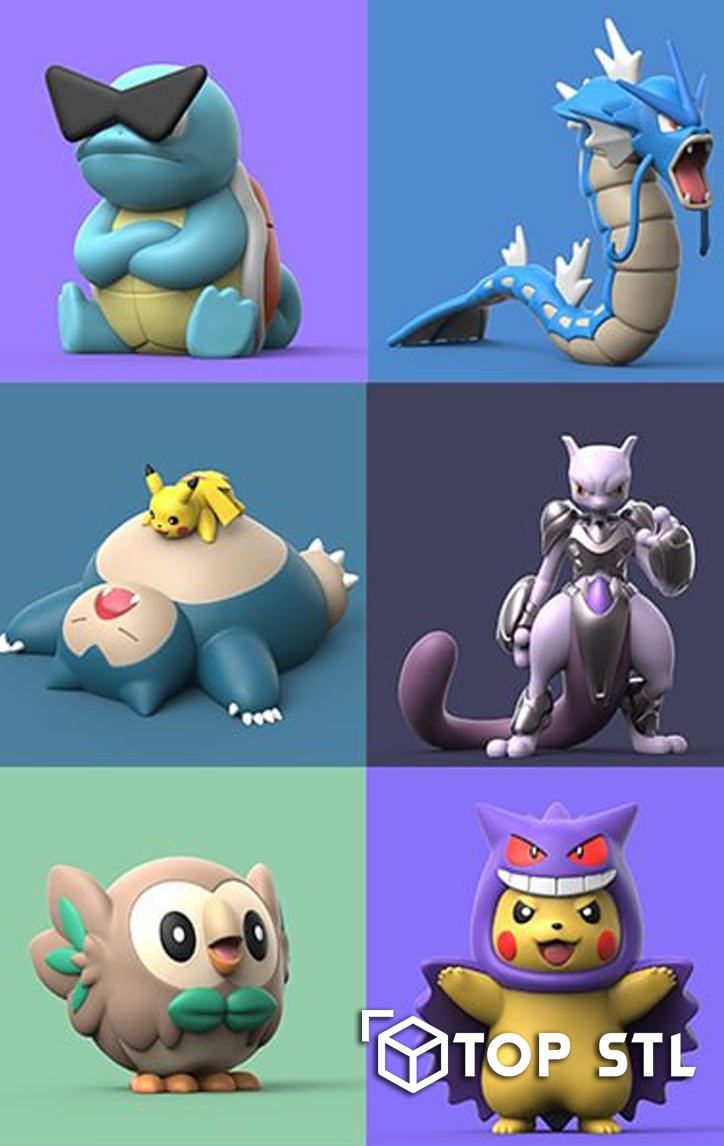 Pokemon Collection 3D Printable Figure (STL) - Image 3