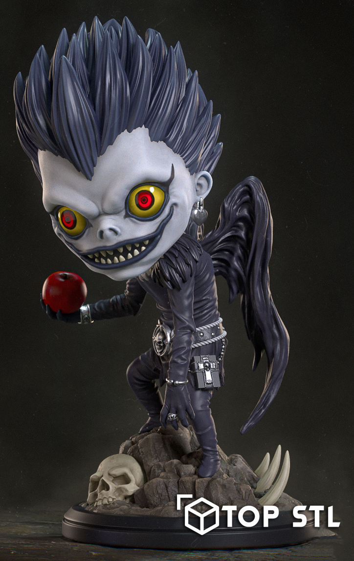 Ryuk Chibi Death Note STL 3D Print File - Image 4