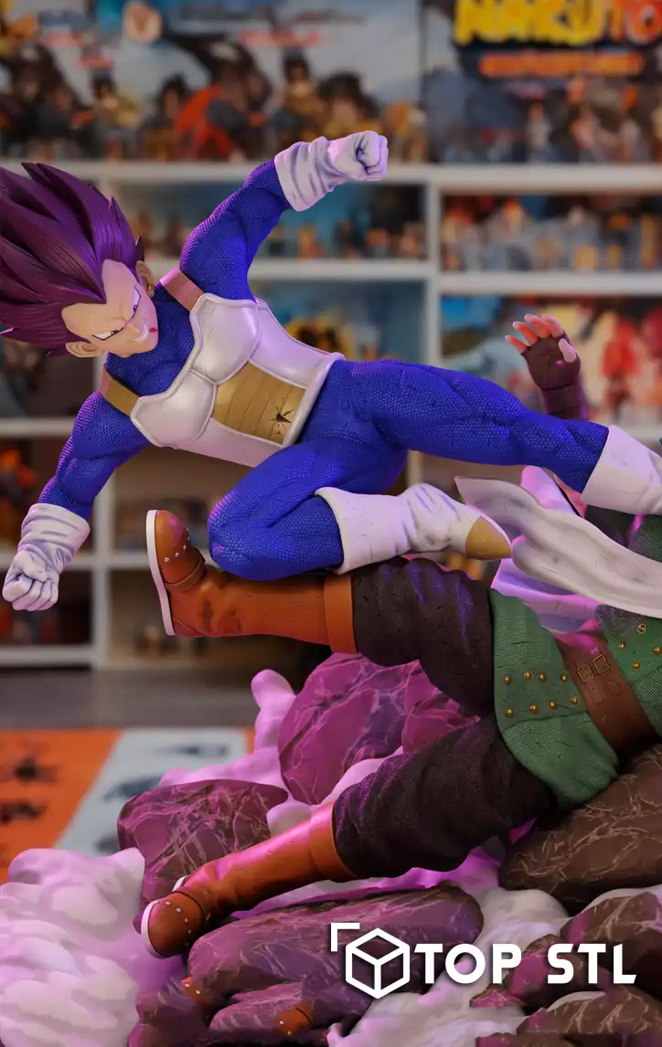 Super Ultra Ego Vegeta VS Granolah Dragon Ball – 3D Print STL Model - Image 2