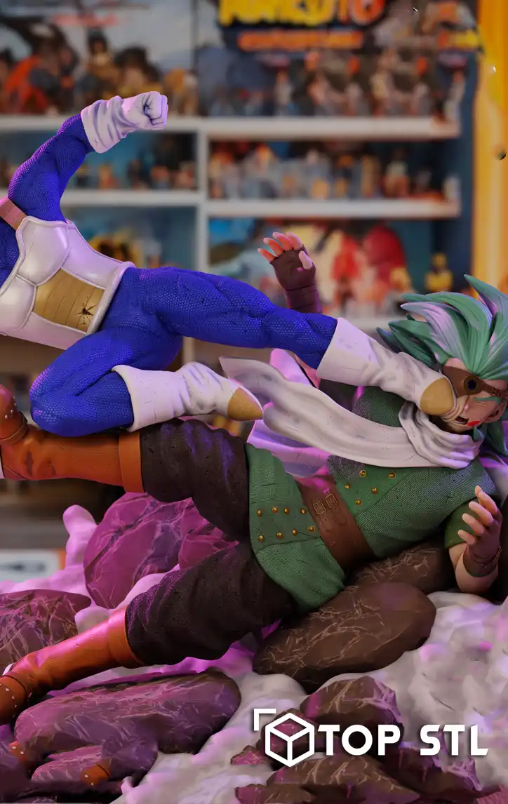 Super Ultra Ego Vegeta VS Granolah Dragon Ball – 3D Print STL Model - Image 3