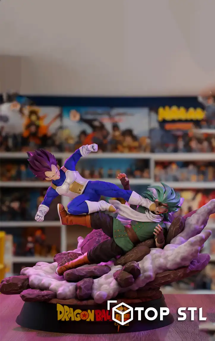 Super Ultra Ego Vegeta VS Granolah Dragon Ball – 3D Print STL Model