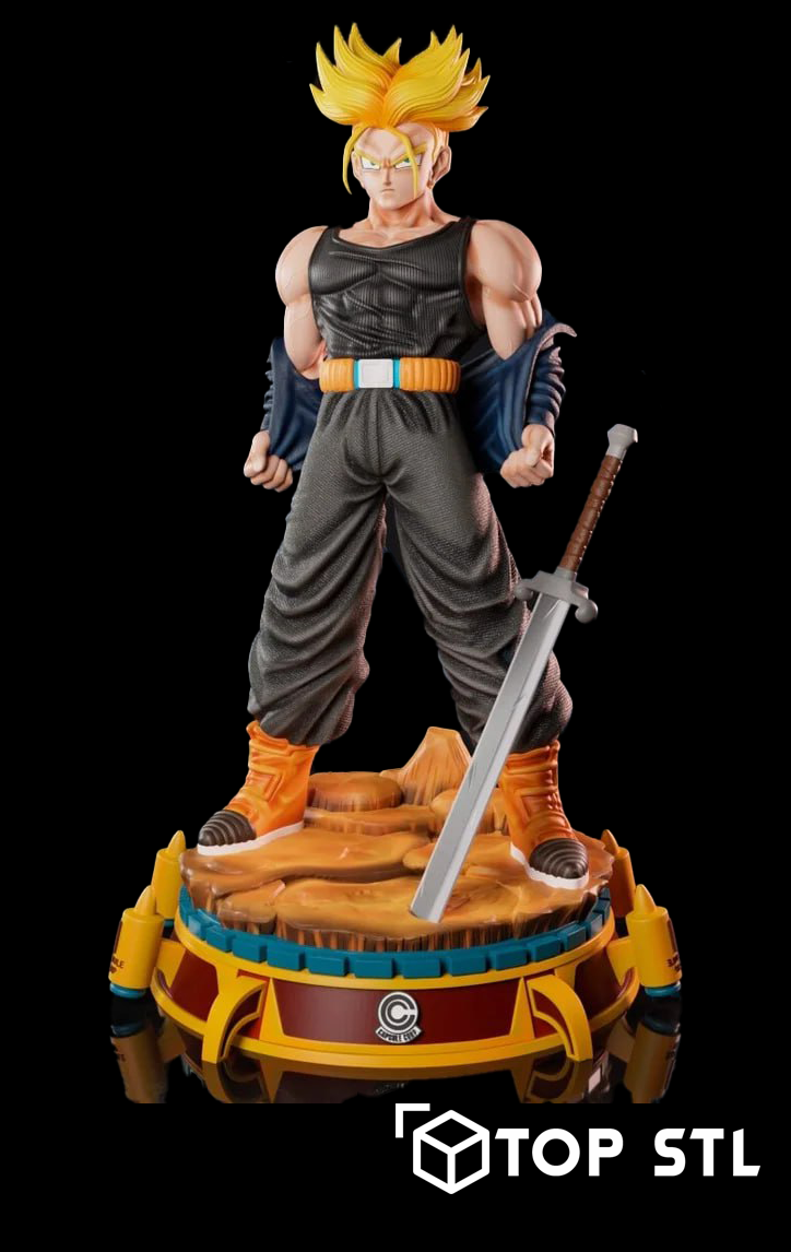 Trunks Dragon Ball 3D Printable Figure (STL) - Image 2