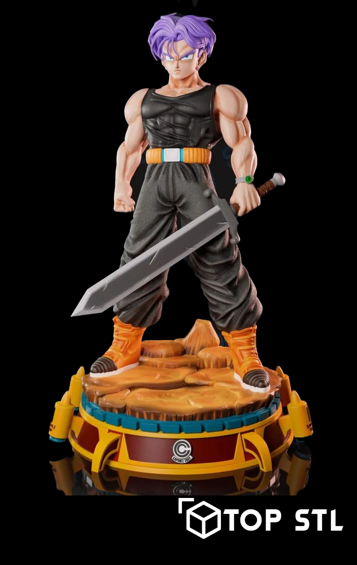 Trunks Dragon Ball 3D Printable Figure (STL) - Image 3