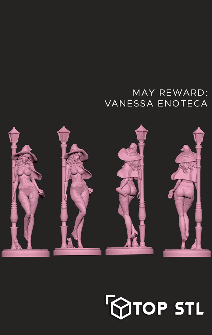 Vanessa Enoteca Black Clover 3D Print STL Model - Image 4