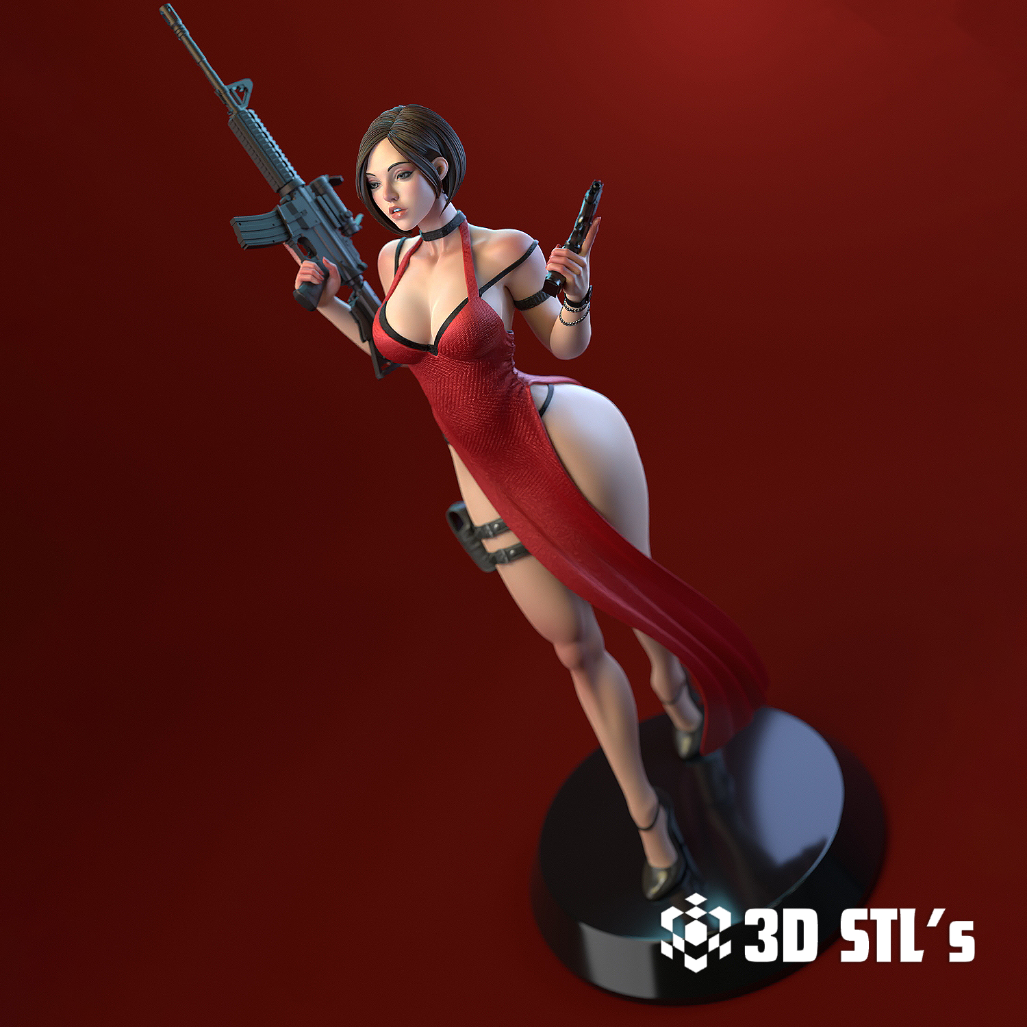 Ada Wong STL – 3D print preview 6