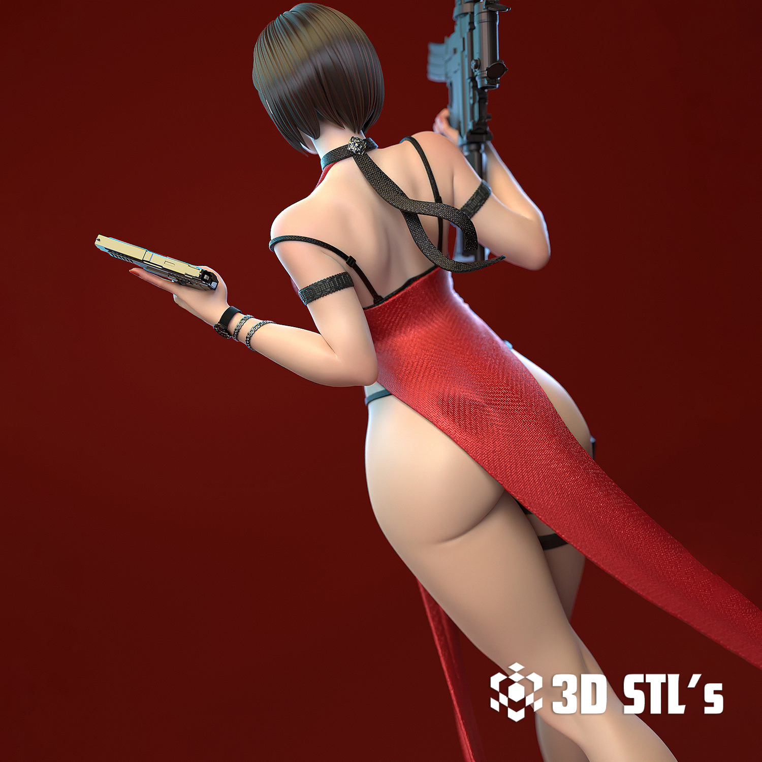 Ada Wong STL – 3D print preview 7
