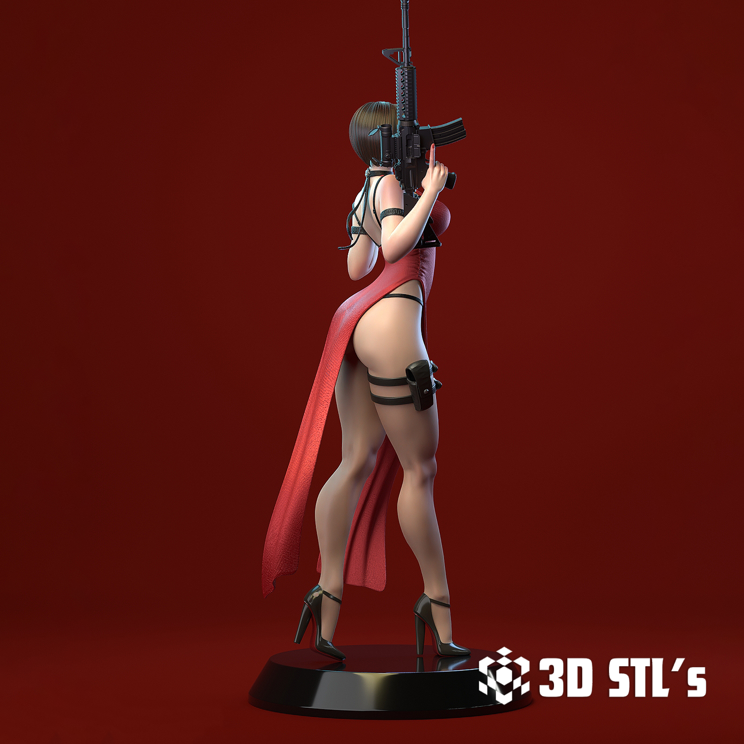 Ada Wong STL – 3D print preview 4