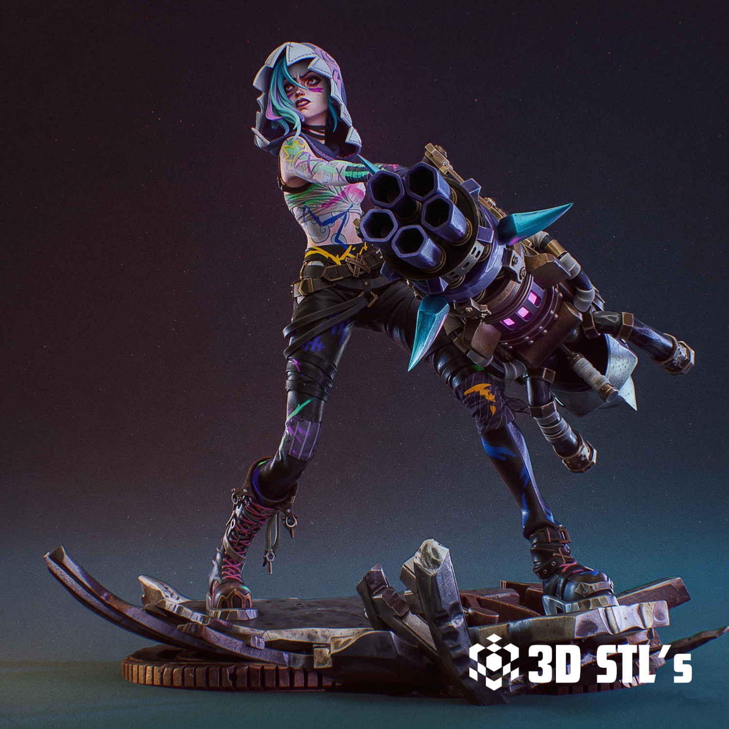 Arcane Jinx STL File – 3D print preview 2