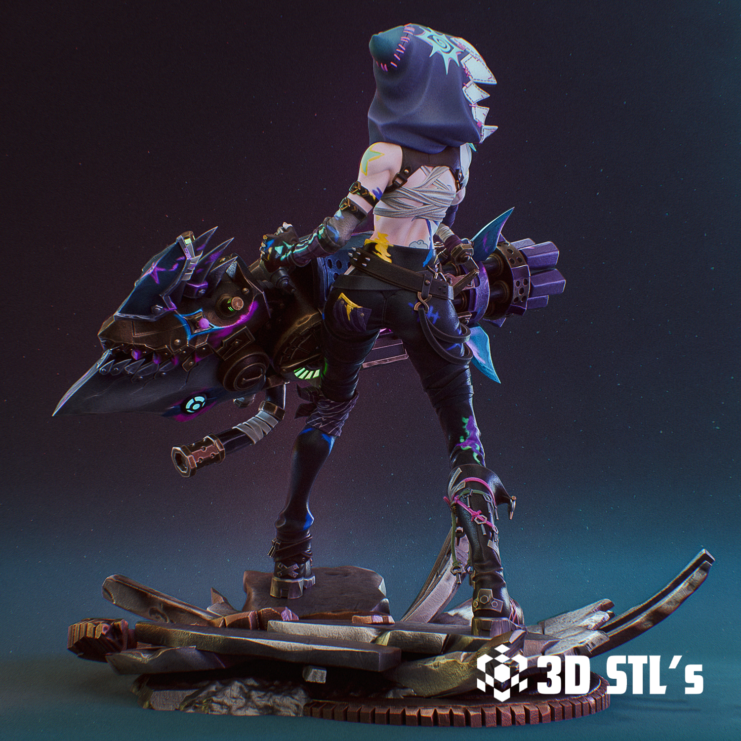 Arcane Jinx STL File – 3D print preview 4
