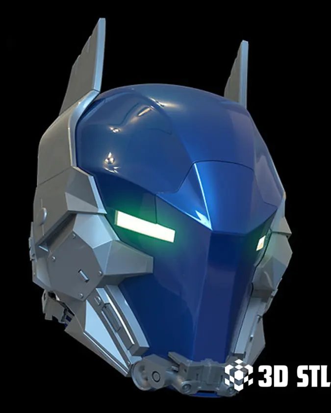 Arkham Knight Helmet STL – Batman Game Wearable Cosplay