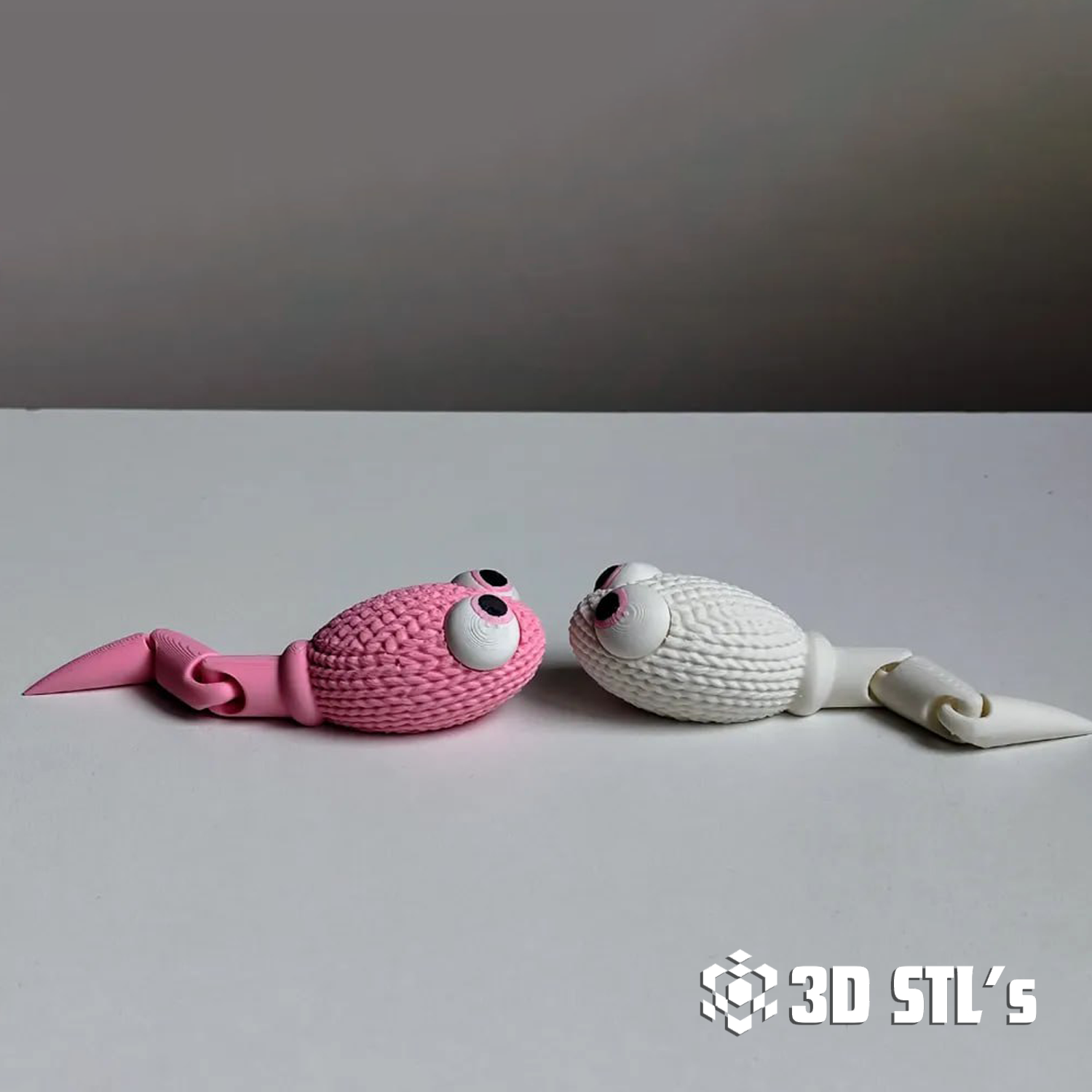 Articulated Knitted Sperm STL – 3D print preview 2