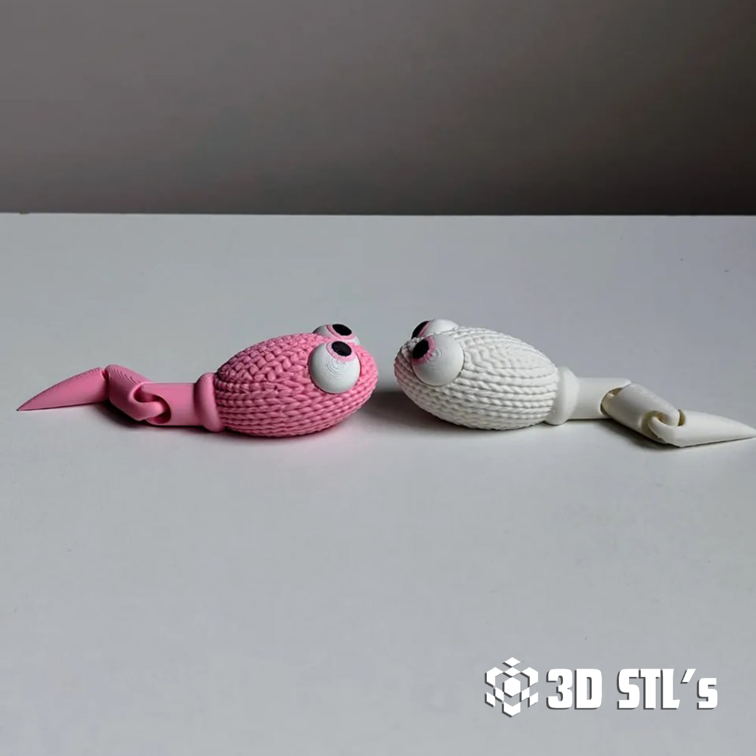 Articulated Knitted Sperm STL – 3D print preview 3
