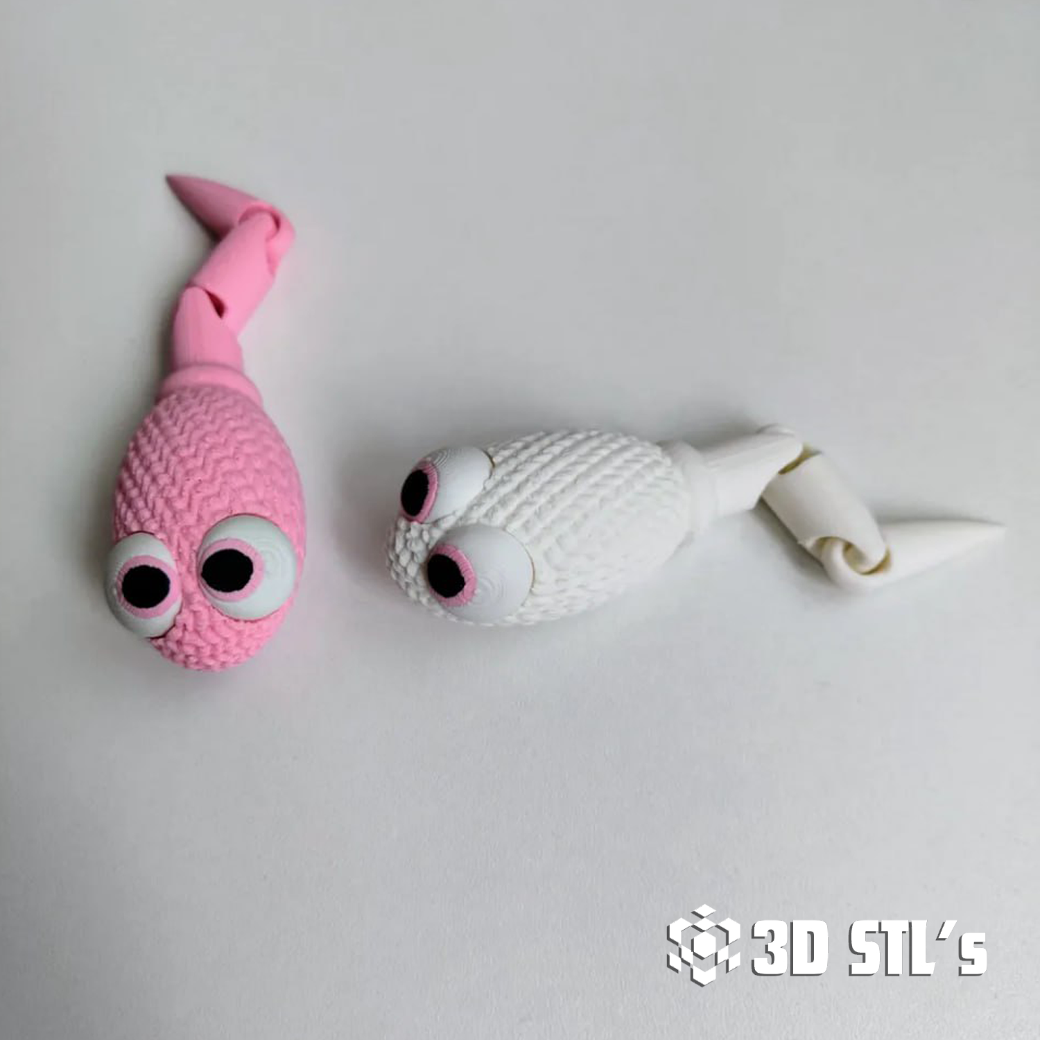 Articulated Knitted Sperm STL – Funny Flexi Fidget Toy