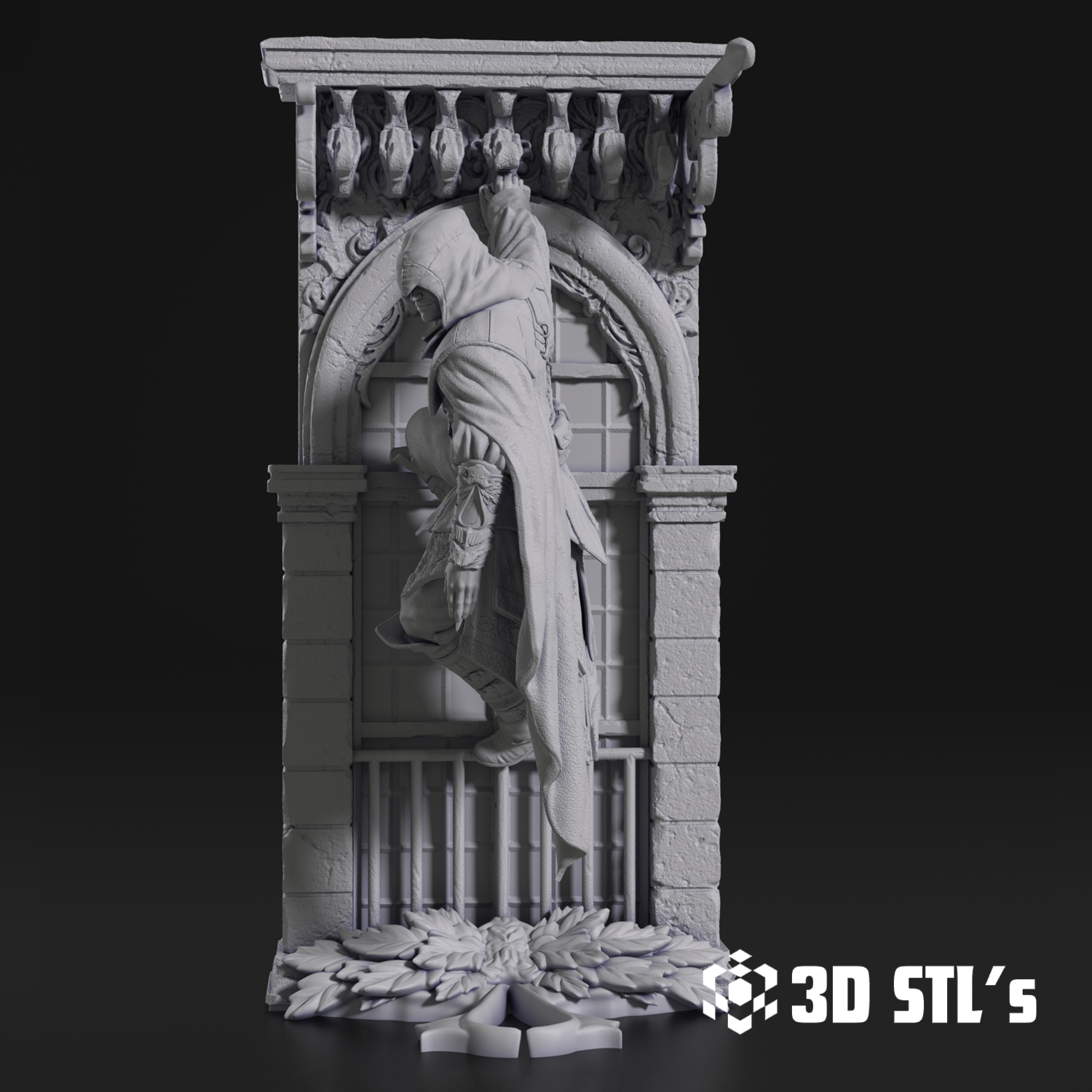 Assassin's Creed STL File – 3D print preview 4