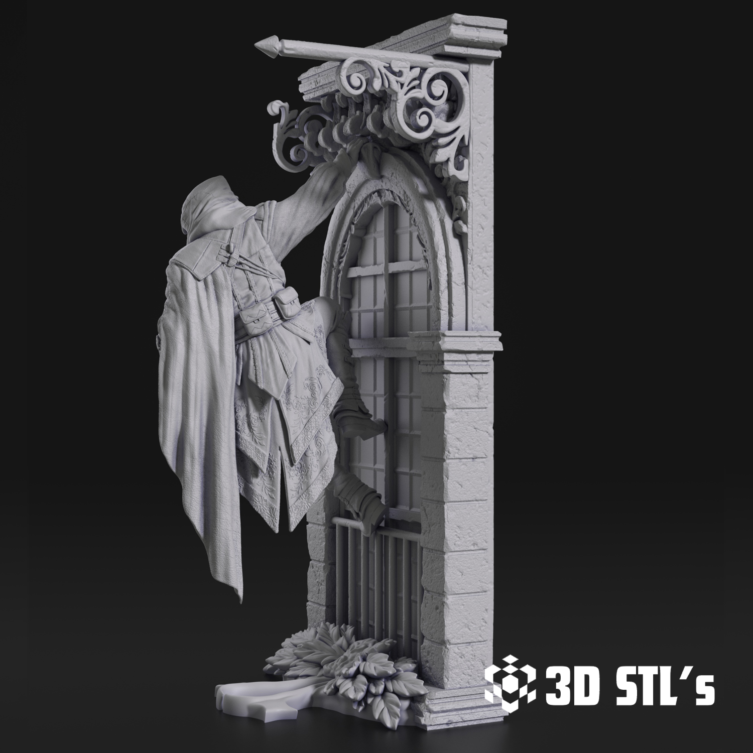 Assassin's Creed STL File – 3D print preview 5